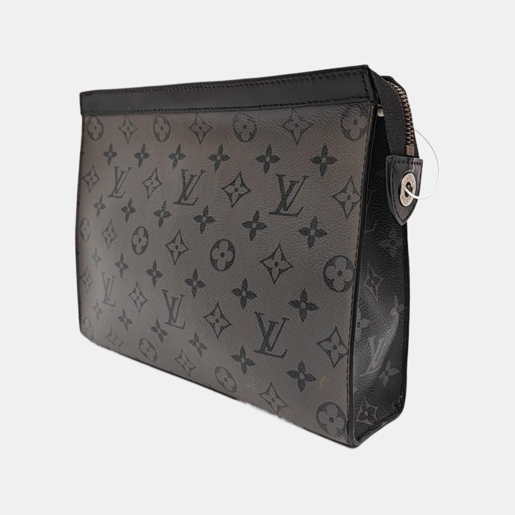 Pochette Voyag MM Monogram Coated Canvas Gray