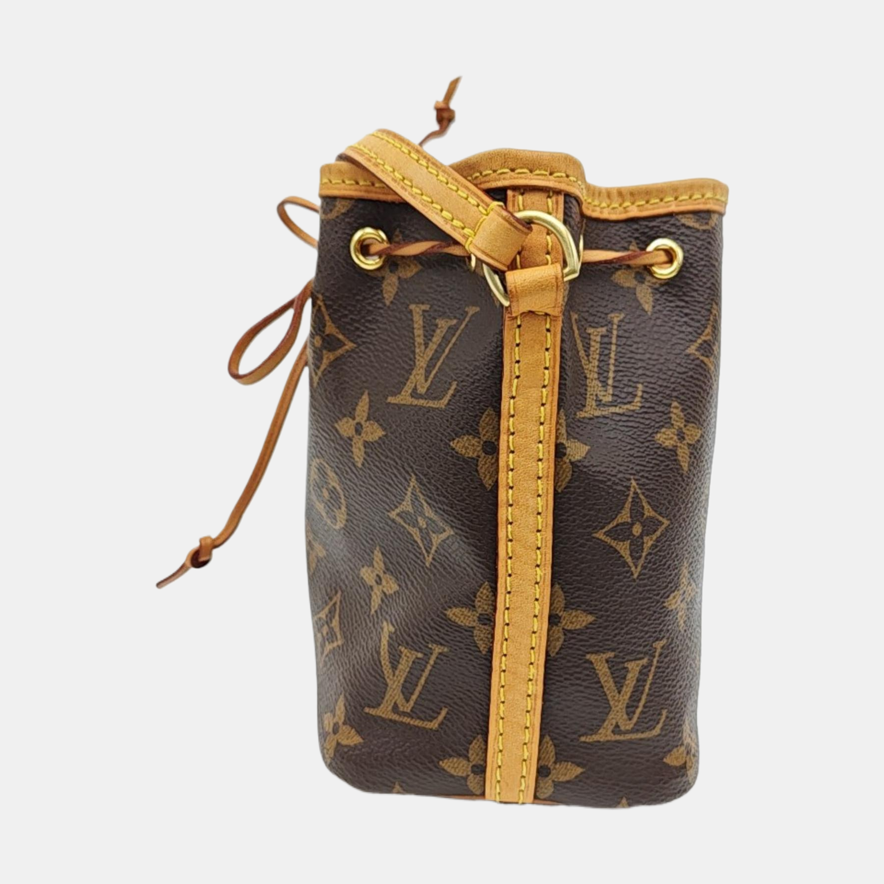 NÉONOÉ Nano Monogram Coated Canvas Brown