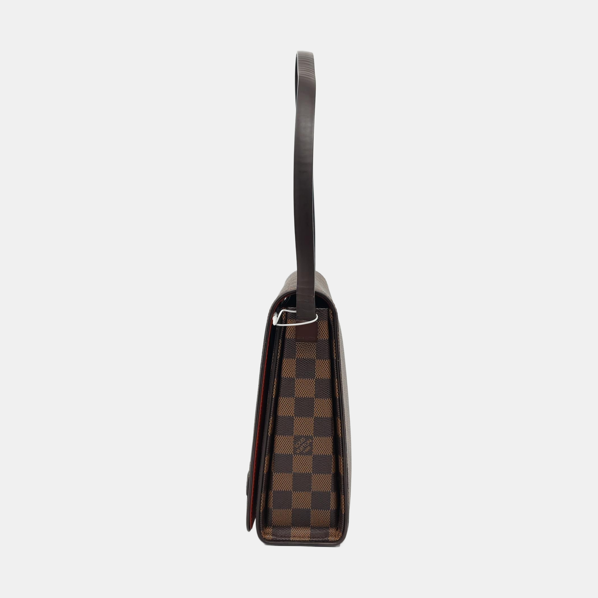 TRIBECA Damier Ebene Coated Canvas Brown