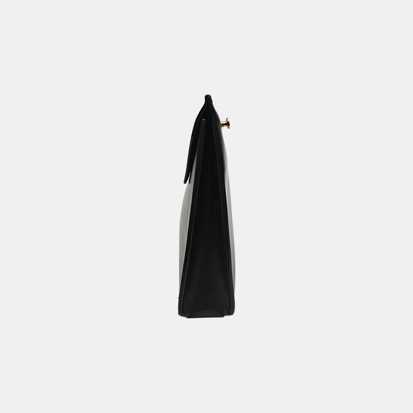 Leather Shoulder Bag Black