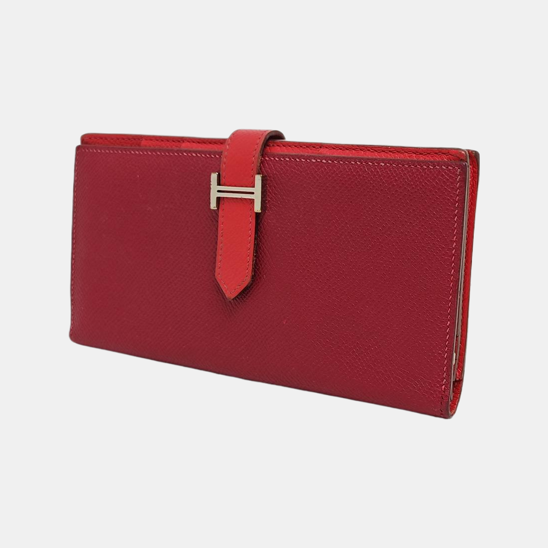 Bearn Medium Epsom Red Wallet