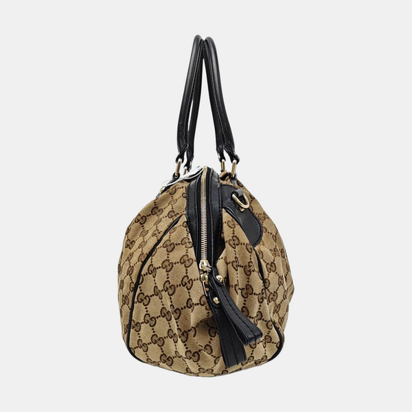 Sukey Monogram Canvas Black