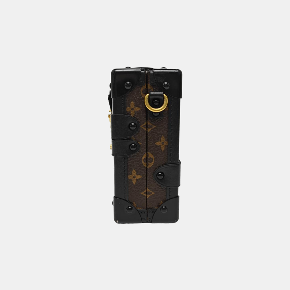 PETITE MALLE Monogram Coated Canvas Brown