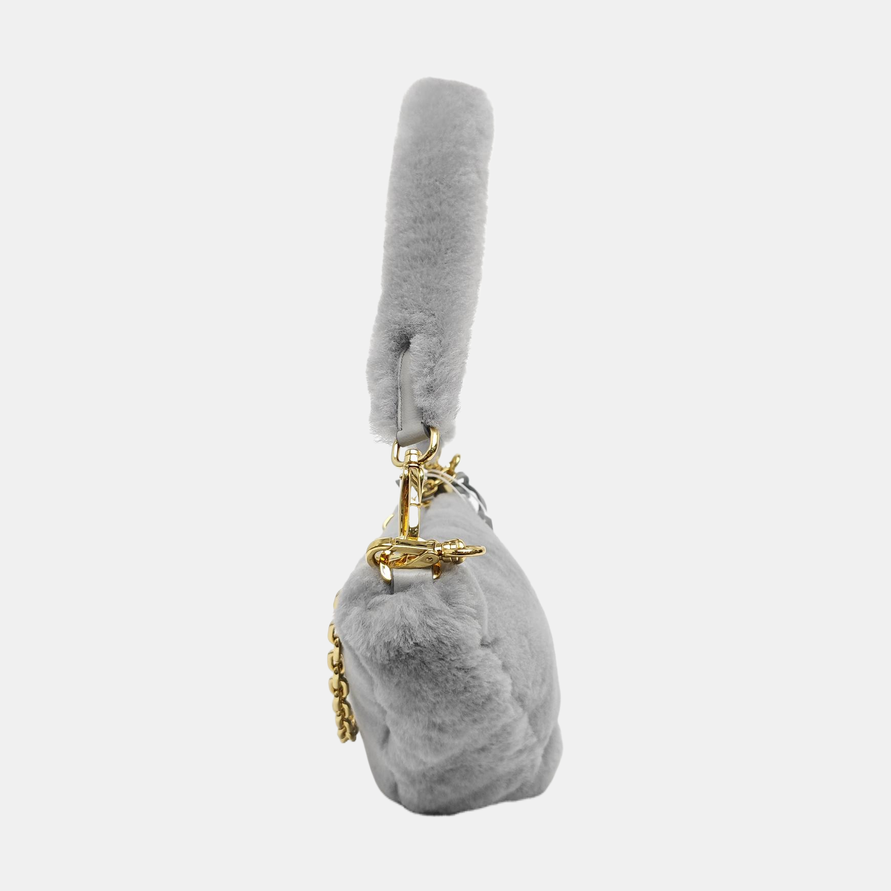 Sheepskin Shoulder Bag Gray