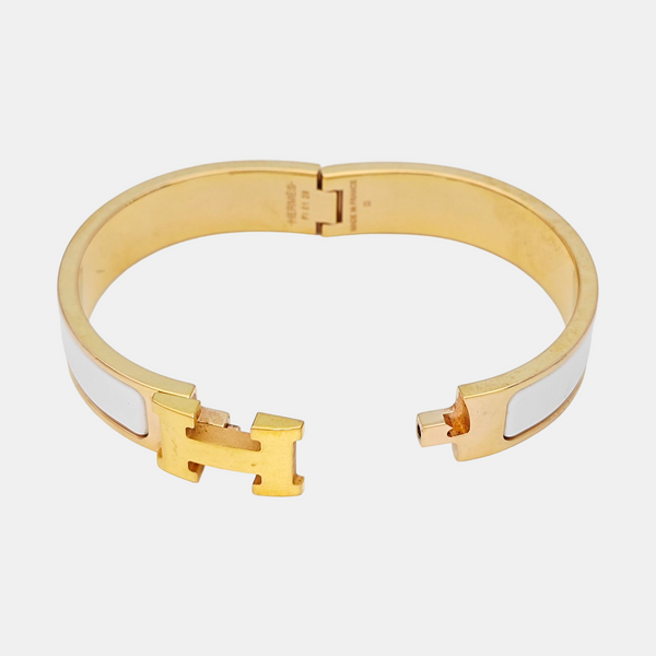 Clic H Metal Rose Gold Bangle
