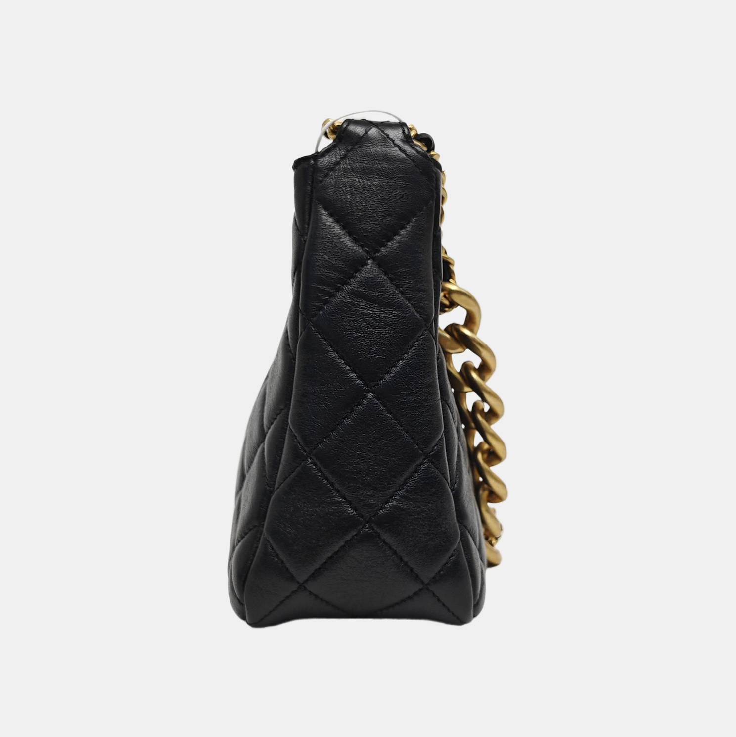 23A HOBO Quilted Lambskin Black