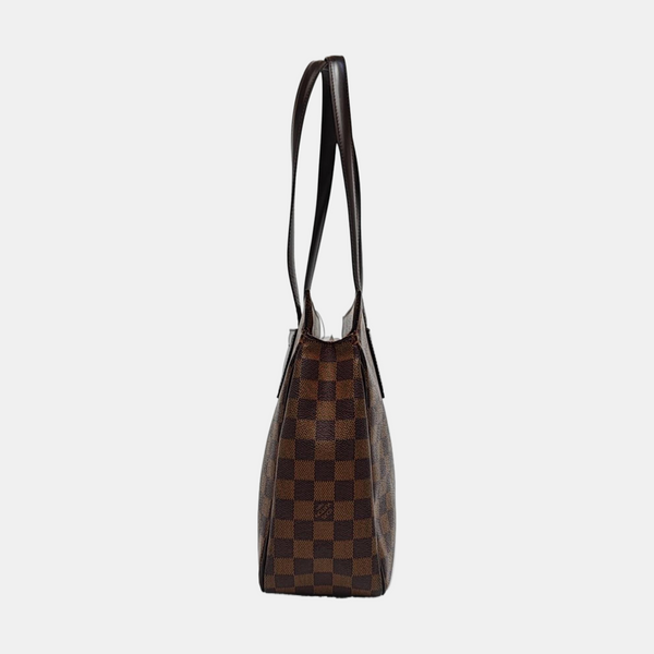 PARIOLI PM Damier Ebene Coated Canvas Brown