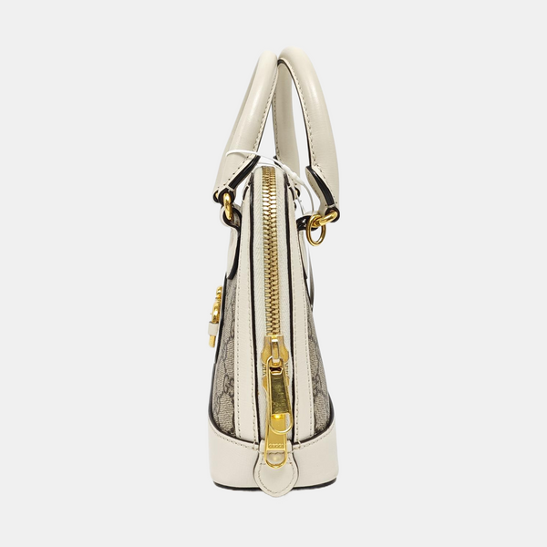Horsebit 1955 Mini Coated Canvas Beige