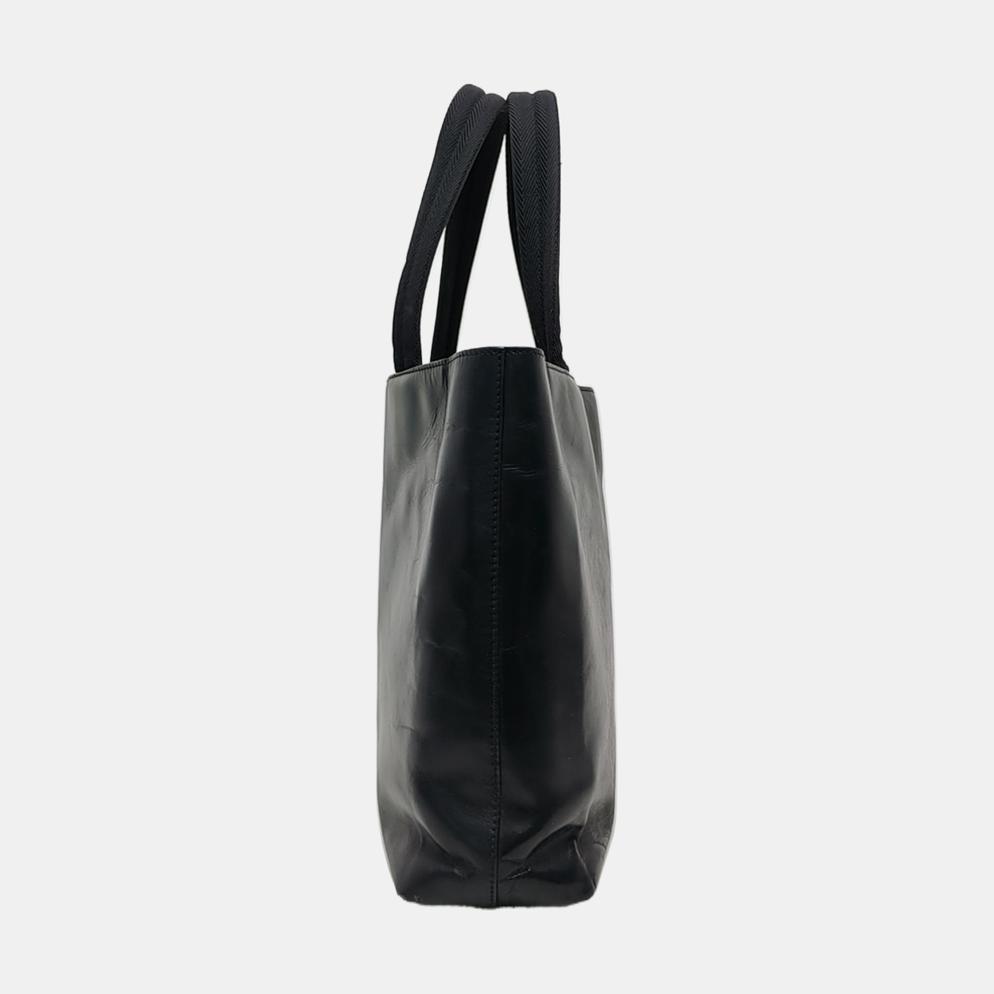 Calfskin Tote Bag Black
