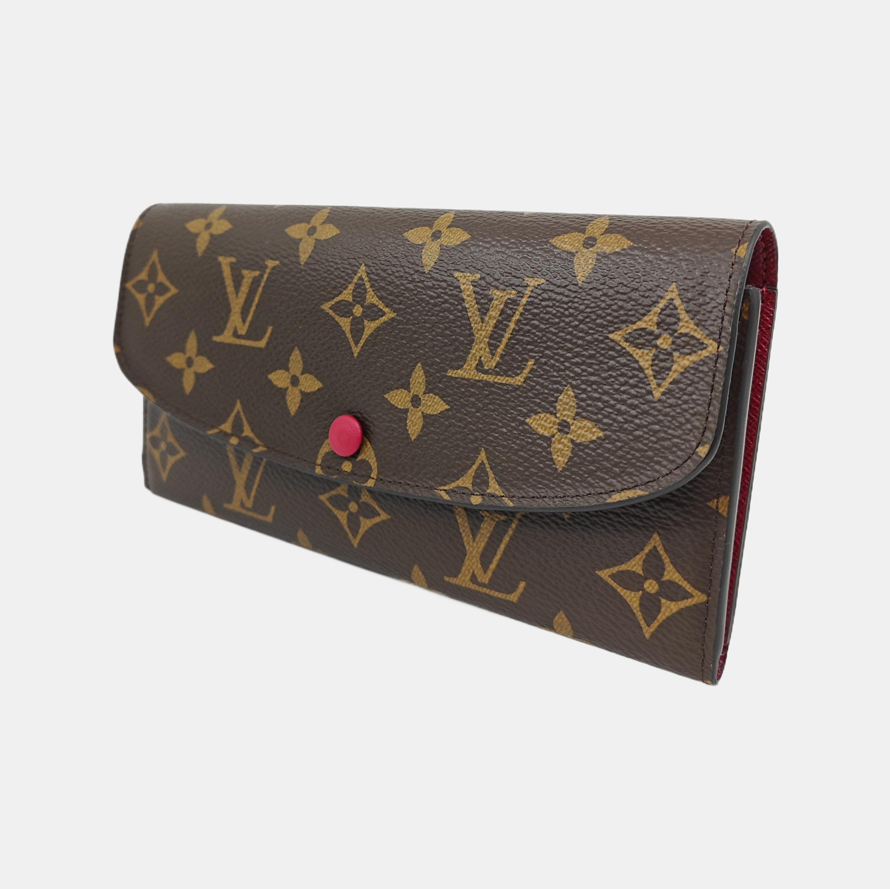 EMILIE Monogram Coated Canvas Brown Wallet