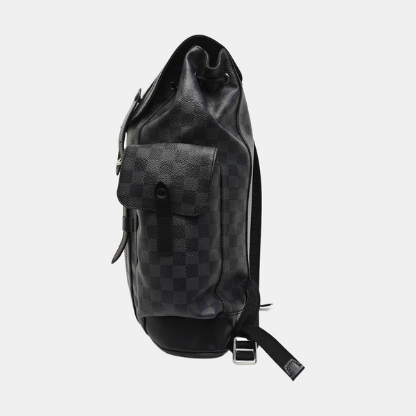 CHRISTOPHER MM Damier Graphite Coated Canvas Gray