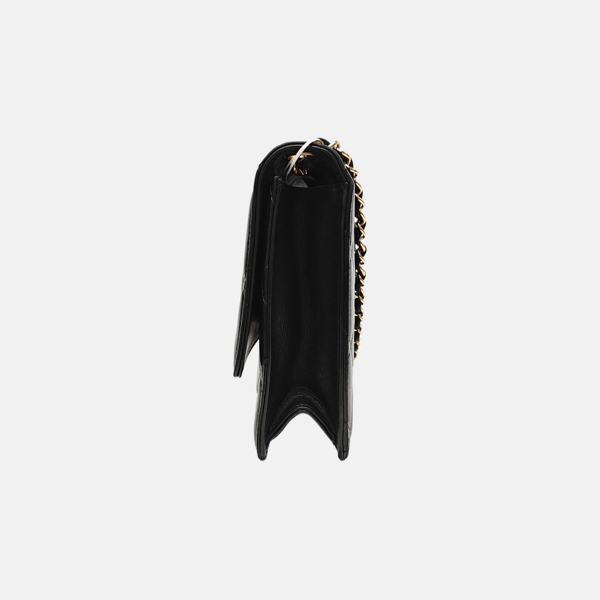DOUBLE CC Quilted Lambskin Black