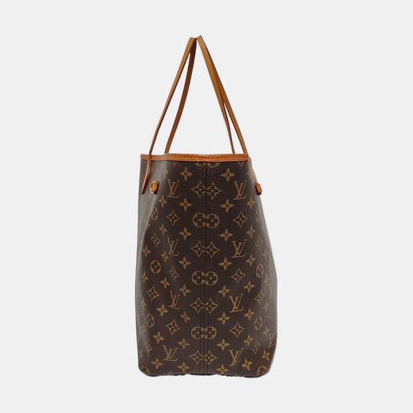 NEVERFULL GM Monogram Coated Canvas Brown