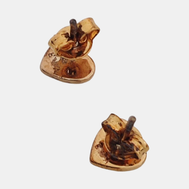 925 Sterling Silver Rose Gold Stud Earrings