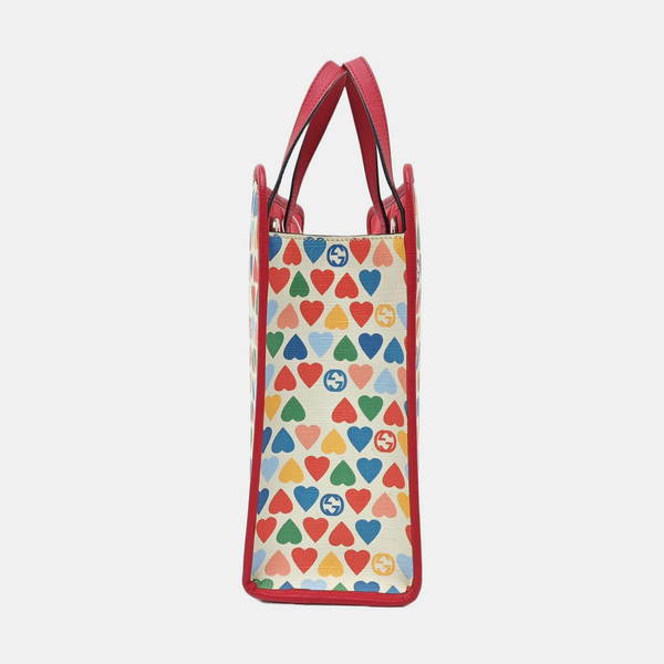 Coated Canvas Tote Bag Beige