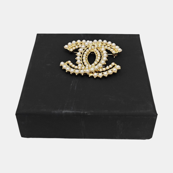 Metal Gold Brooch