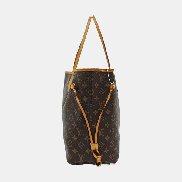 NEVERFULL MM Monogram Coated Canvas Brown