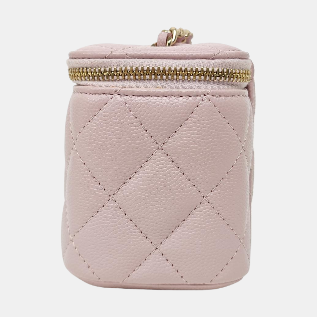Quilted Calfskin Shoulder Bag Pink