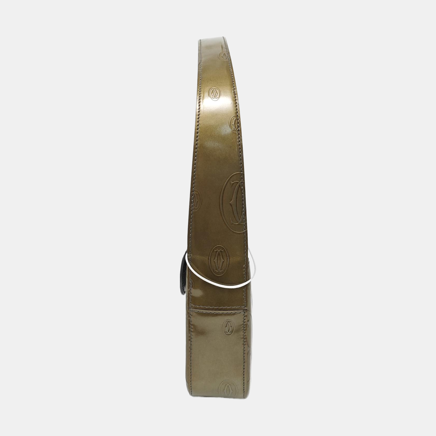 Patent Leather Shoulder Bag Green