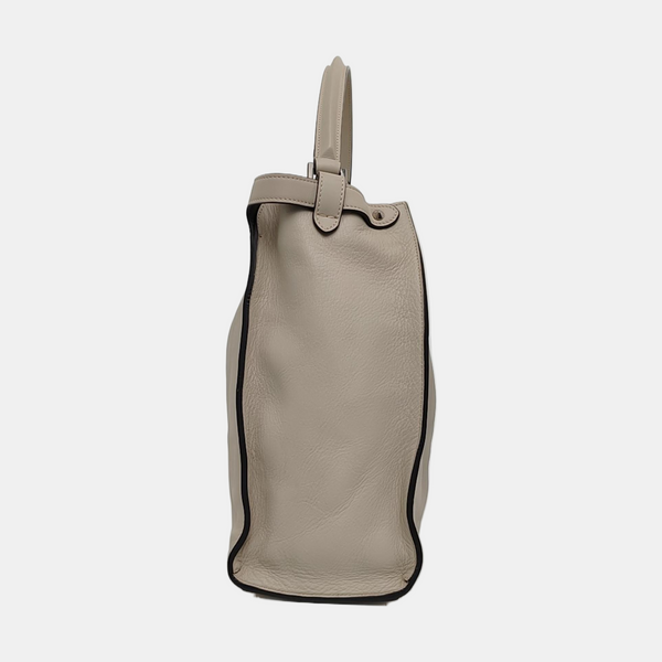 Authenticated pre-owned  Peekaboo Essential Calfskin White - Tote Bag at Looply