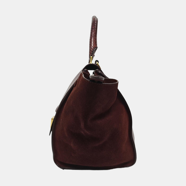 TRAPEZE Medium Calfskin Red