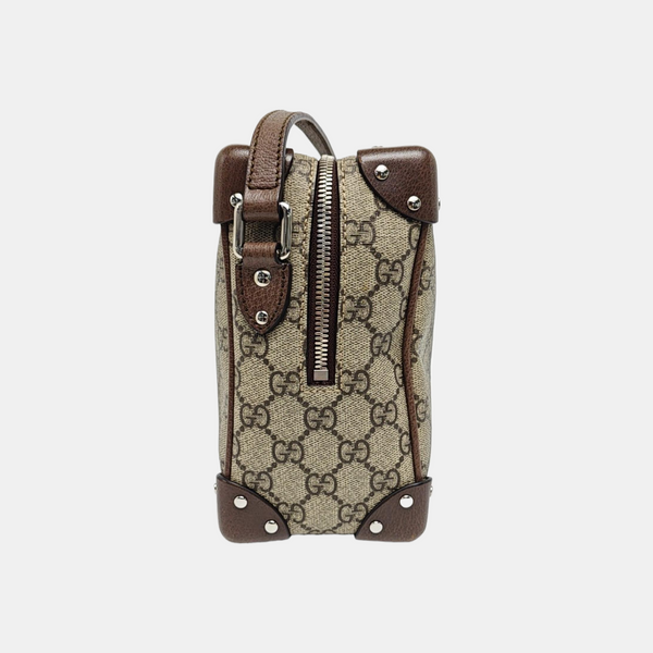 Trunk Monogram Coated Canvas Brown