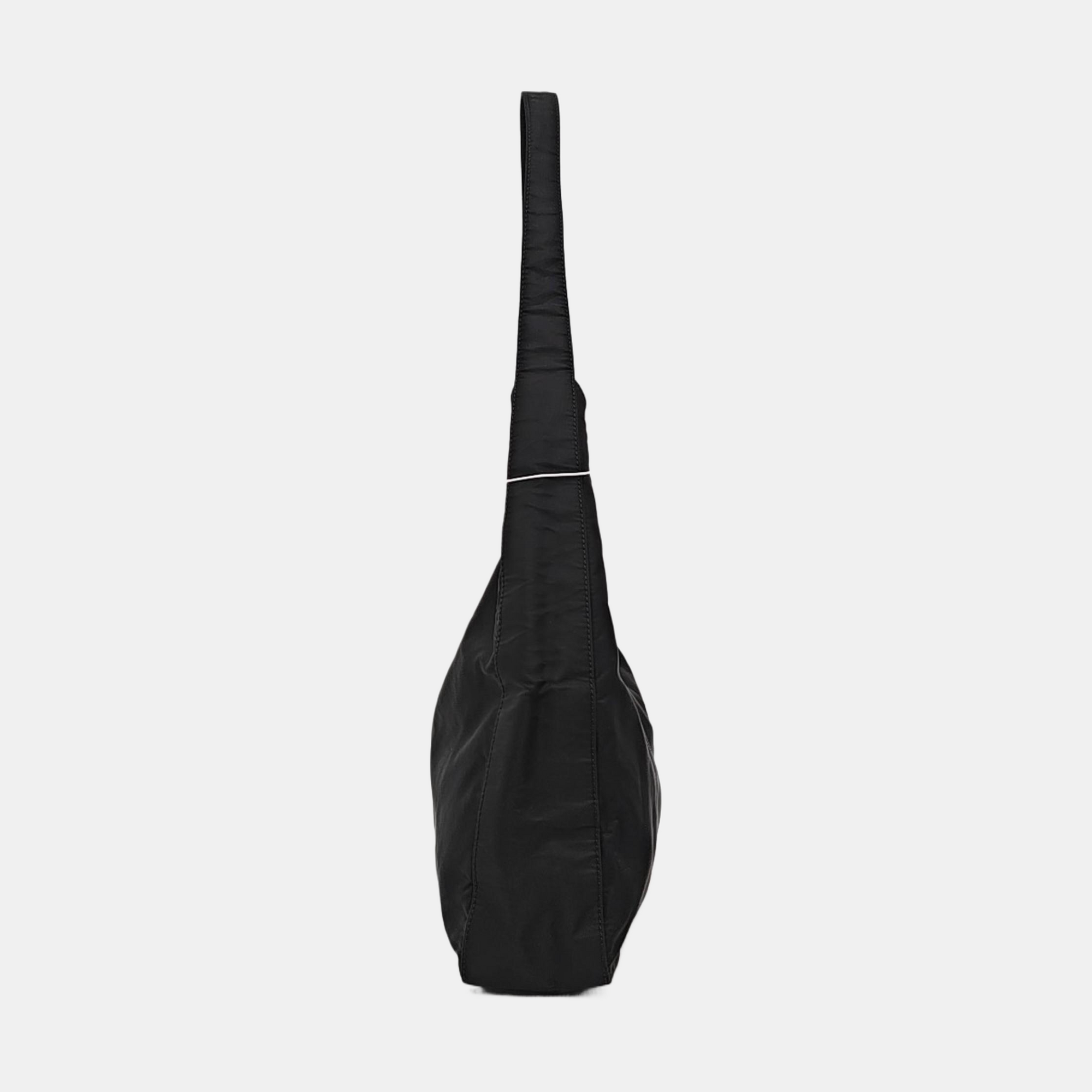 Nylon Shoulder Bag Black
