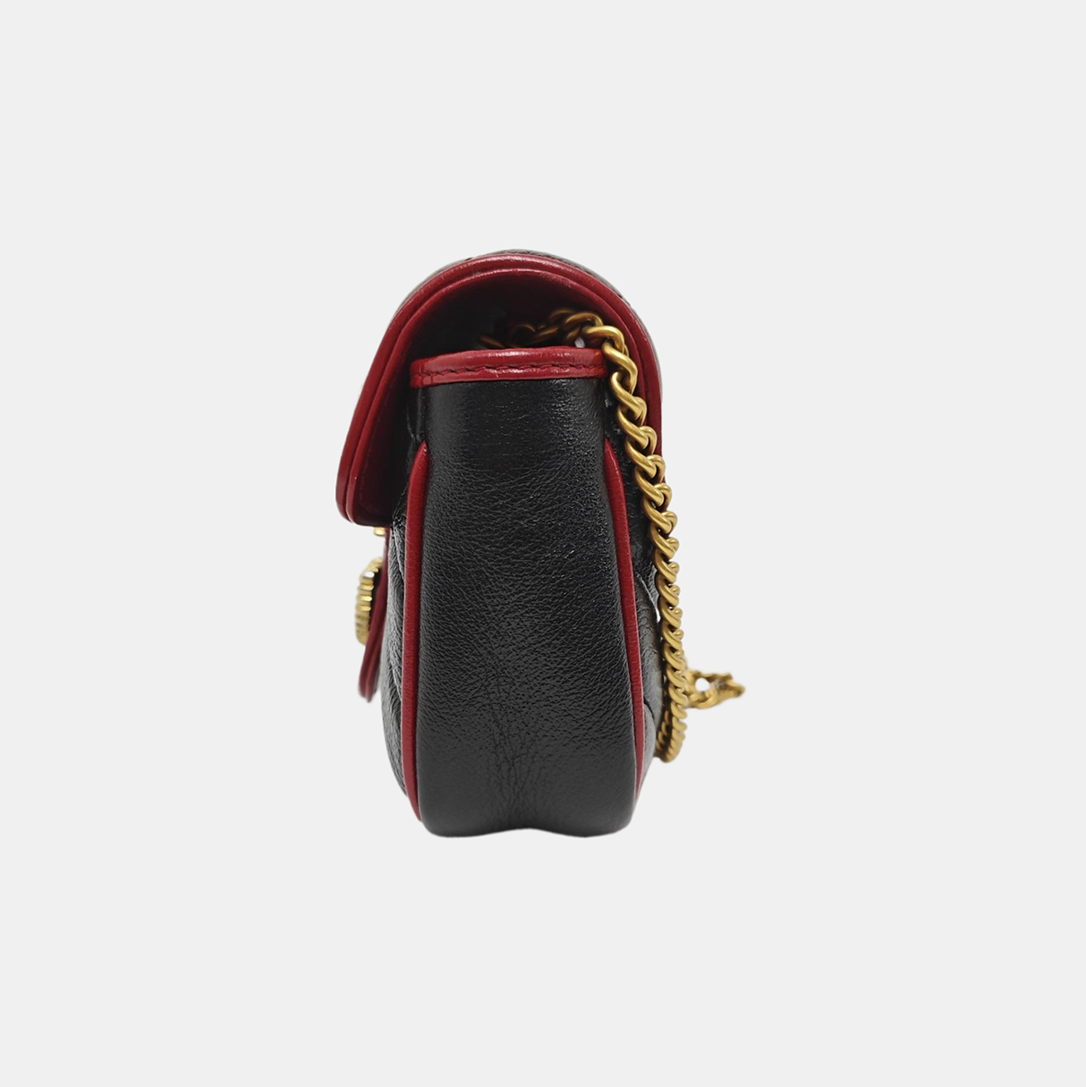 GG Marmont Super Mini Quilted Calfskin Black