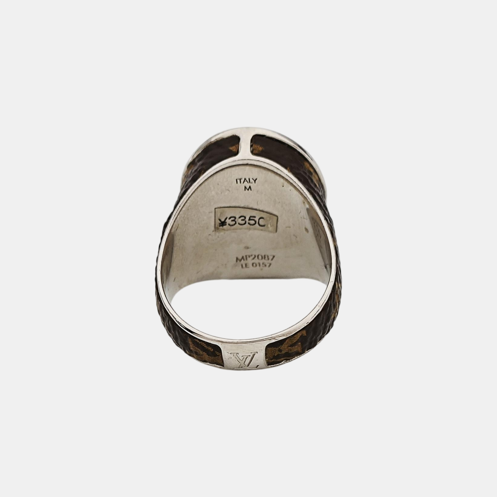 Metal Brown Ring EU 61
