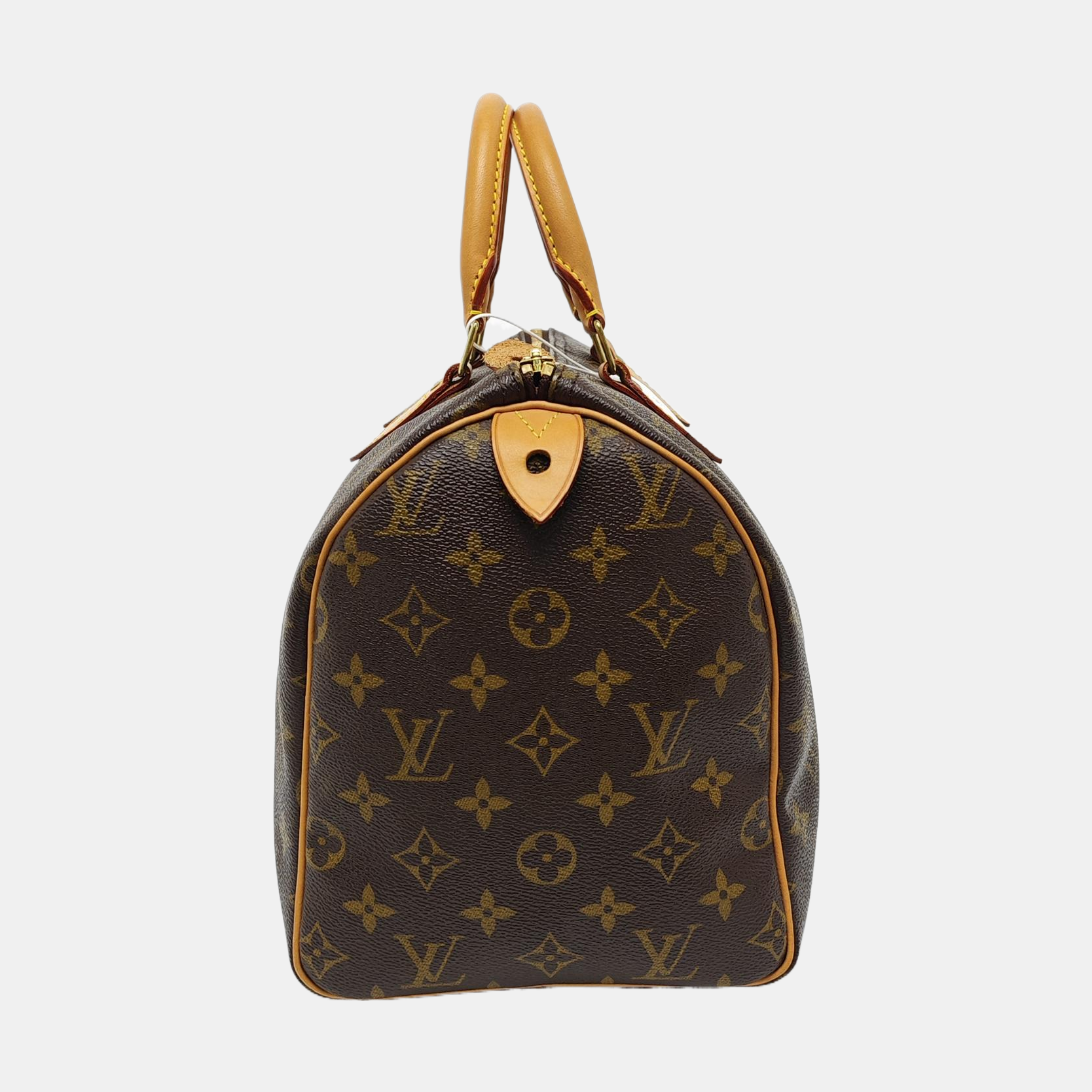 Authenticated pre-owned  SPEEDY 30 Monogram Coated Canvas Brown - Top Handle Bag at Looply
