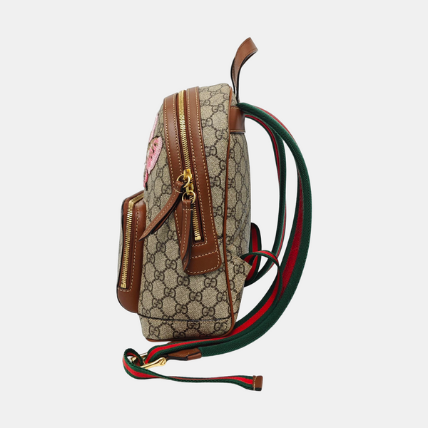 Monogram Coated Canvas Backpack Black