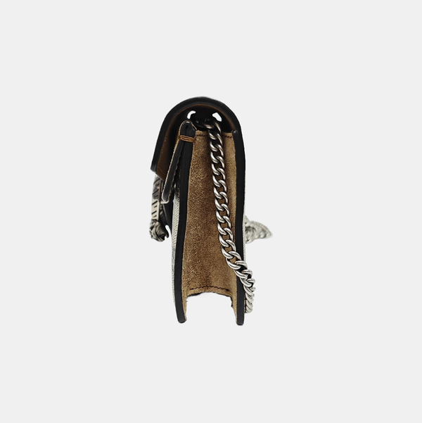 Dionysus Super Mini Monogram Coated Canvas Beige