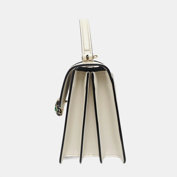 SERPENTI FOREVER Small Calfskin White