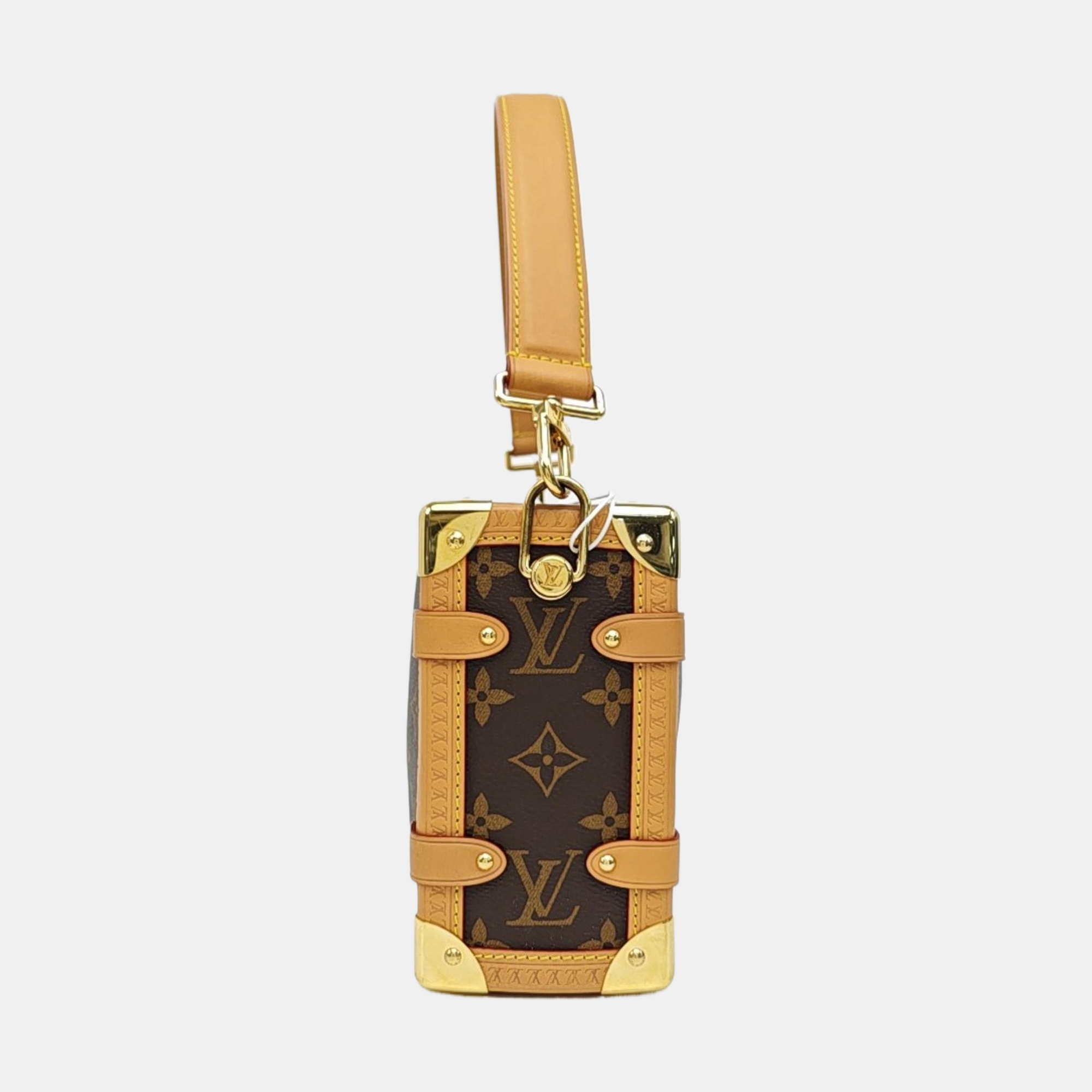 SIDE TRUNK MM Monogram Coated Canvas Brown