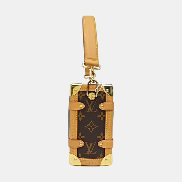 SIDE TRUNK MM Monogram Coated Canvas Brown