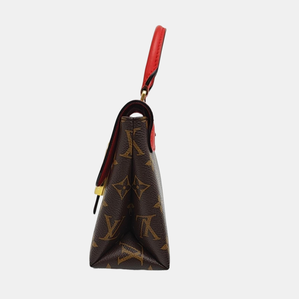 LOCKY BB Monogram Coated Canvas Red