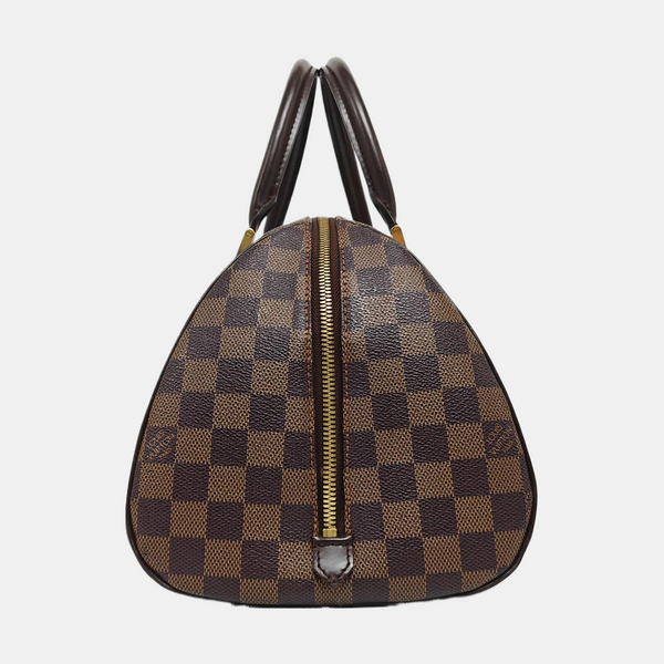 RIBERA MM Damier Ebene Coated Canvas Brown