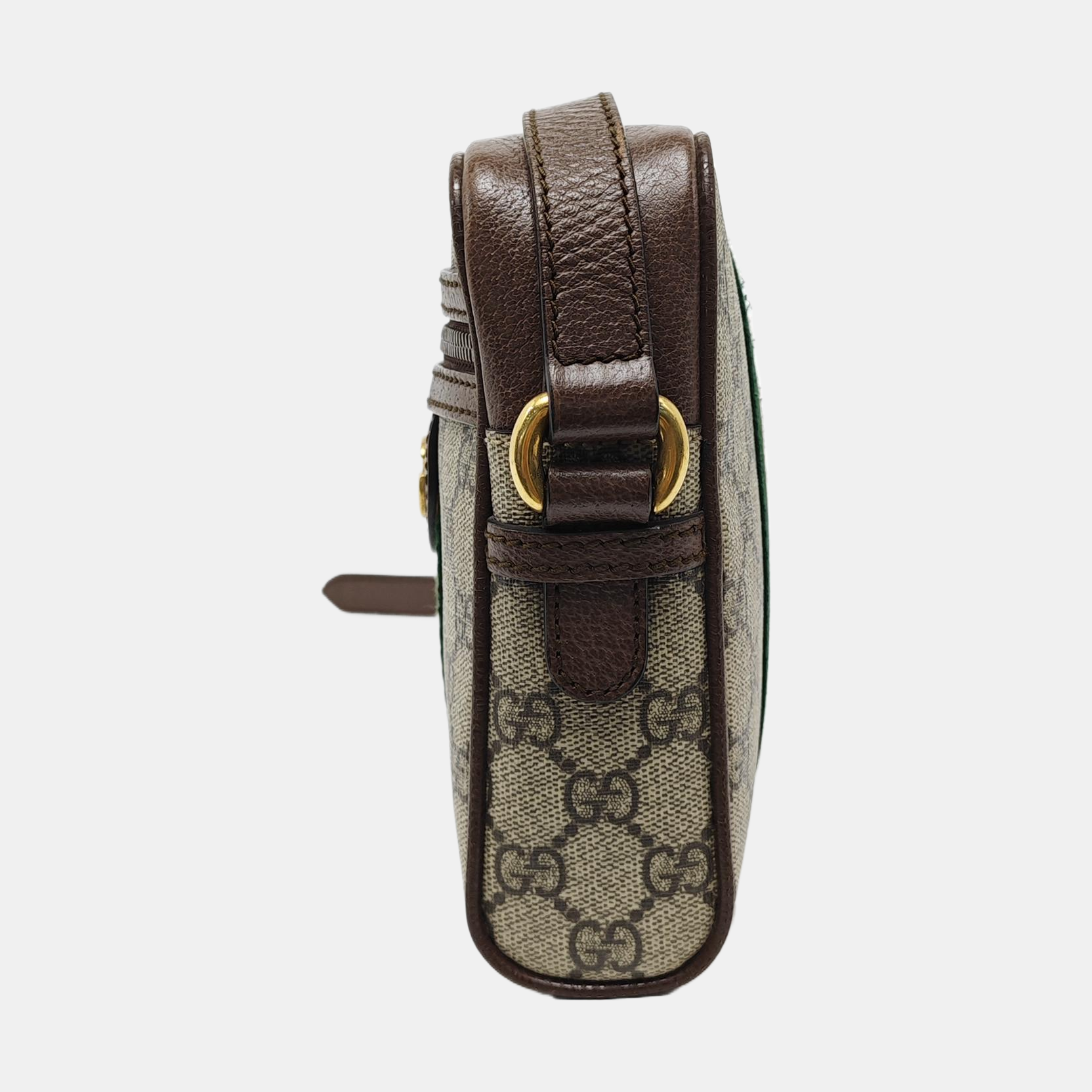 Ophidia Small Monogram Coated Canvas Beige