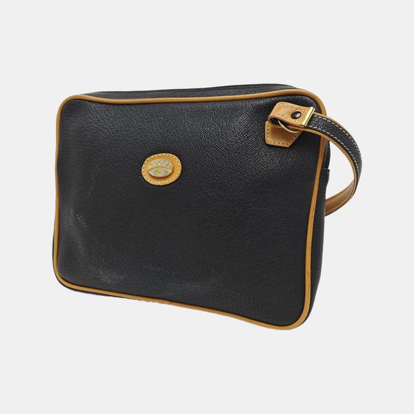 Quilted Calfskin Top Handle Bag Black
