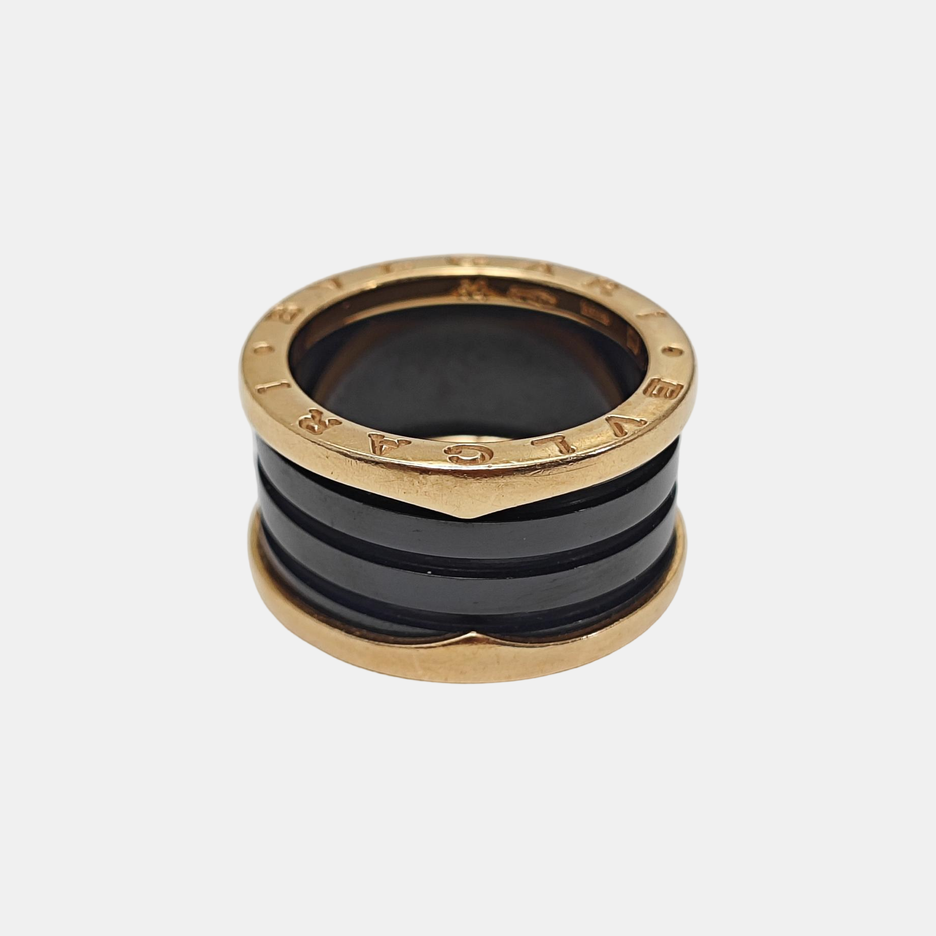 B.ZERO1 18k Rose Gold Ring EU 54