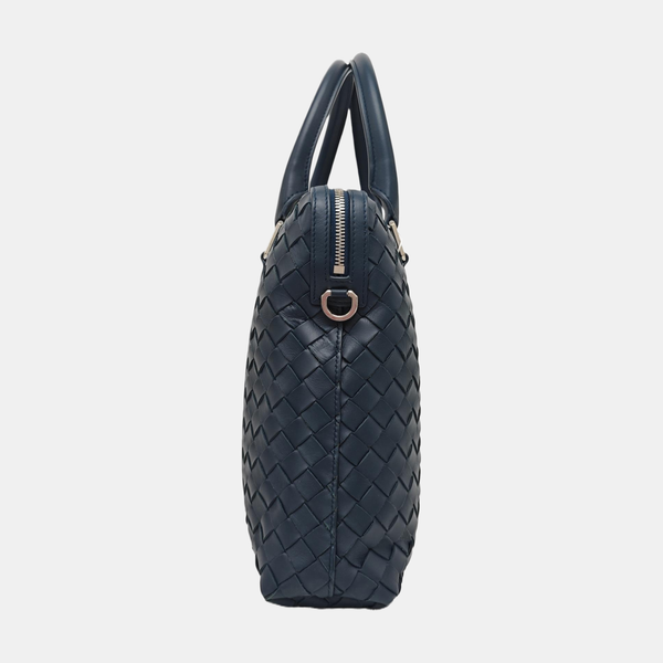 Intrecciato Calfskin Blue