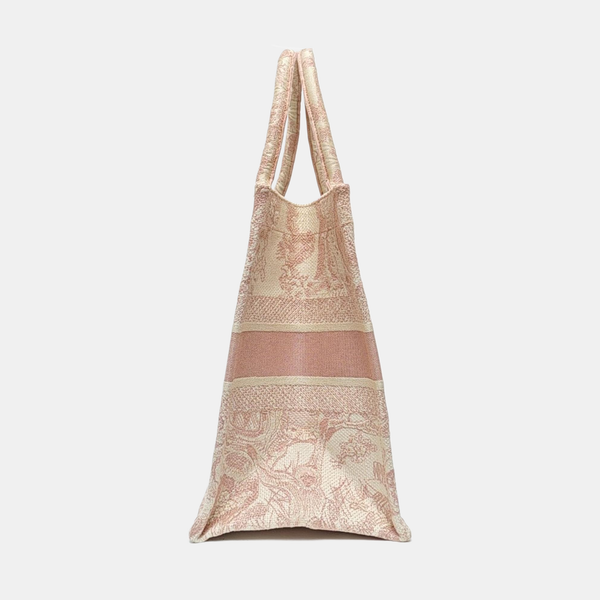 Book Tote Medium Canvas Pink