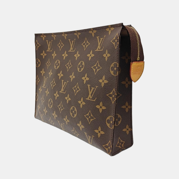 TOILET POCKET 26 Monogram Coated Canvas Brown