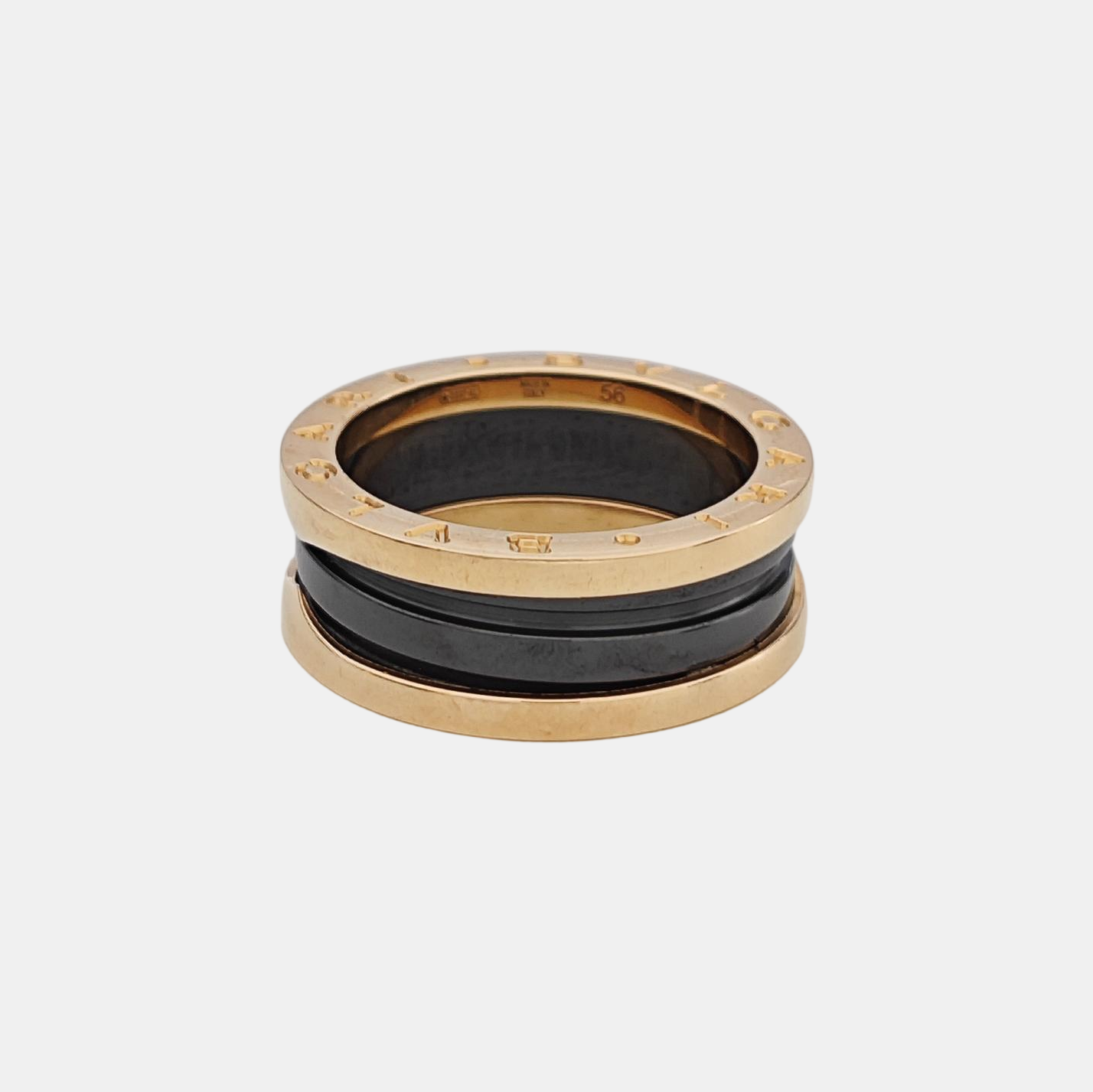 B.ZERO1 18k Rose Gold Ring EU 56