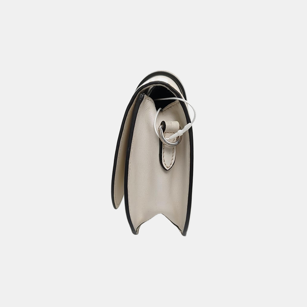 Sidonie Saffiano Calfskin White