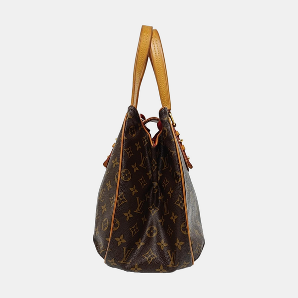 GRIET Monogram Coated Canvas Brown