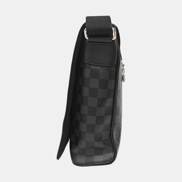 DISTRICT MM Damier Graphite Coated Canvas Gray