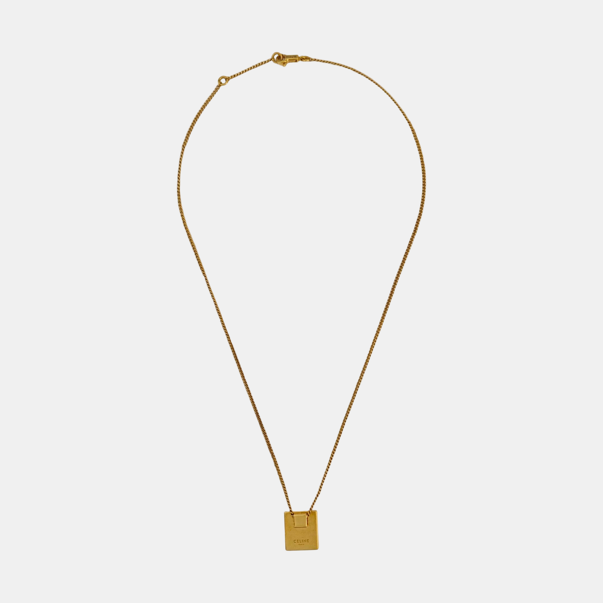 ALPHABET Brass Gold Necklace