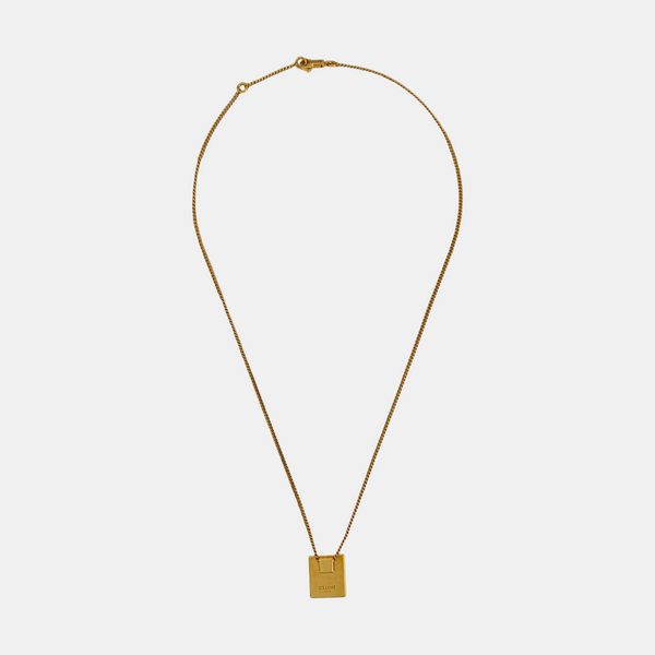 ALPHABET Brass Gold Necklace