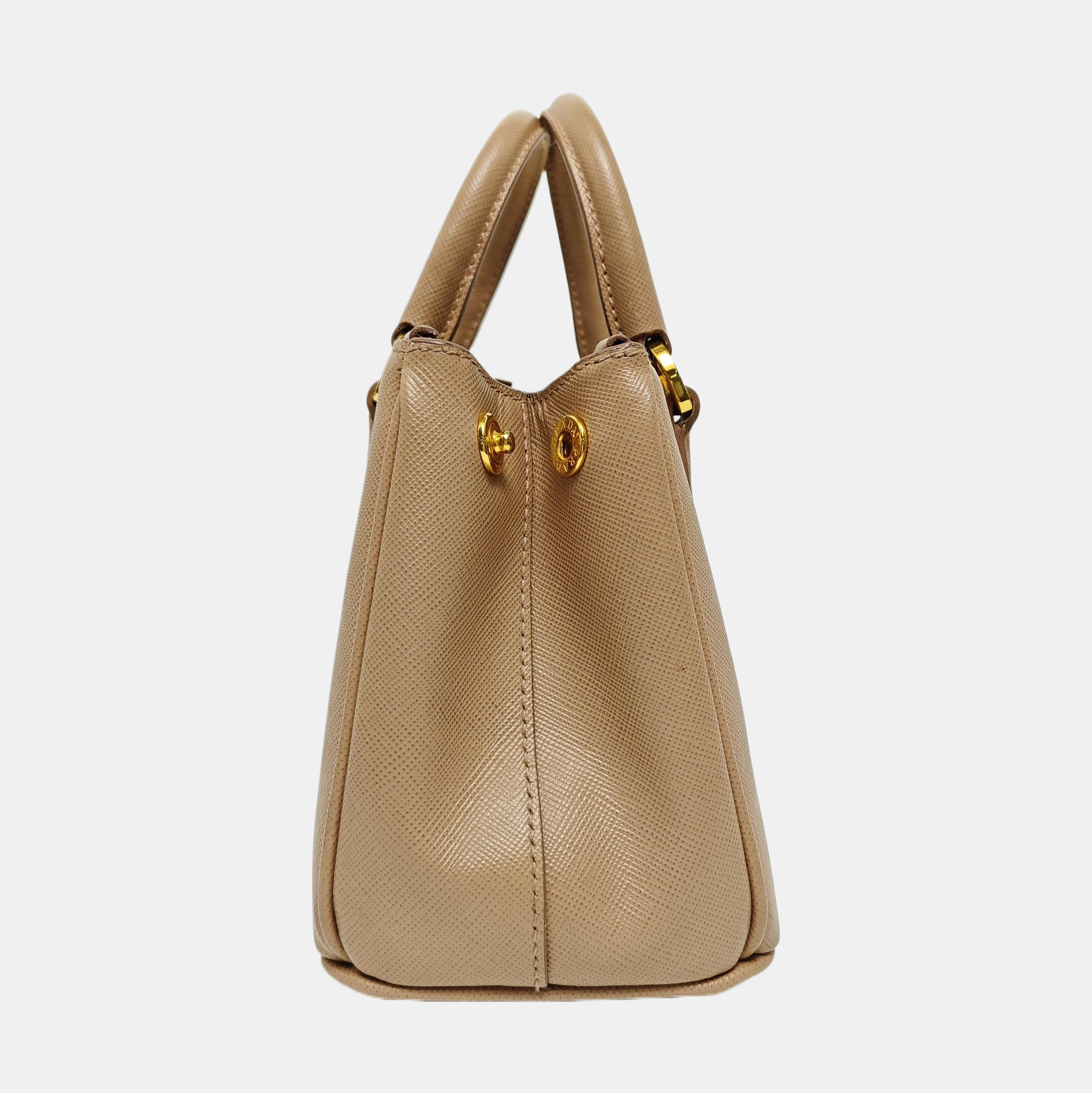 Galleria Super Mini en piel de becerro Saffiano rosa